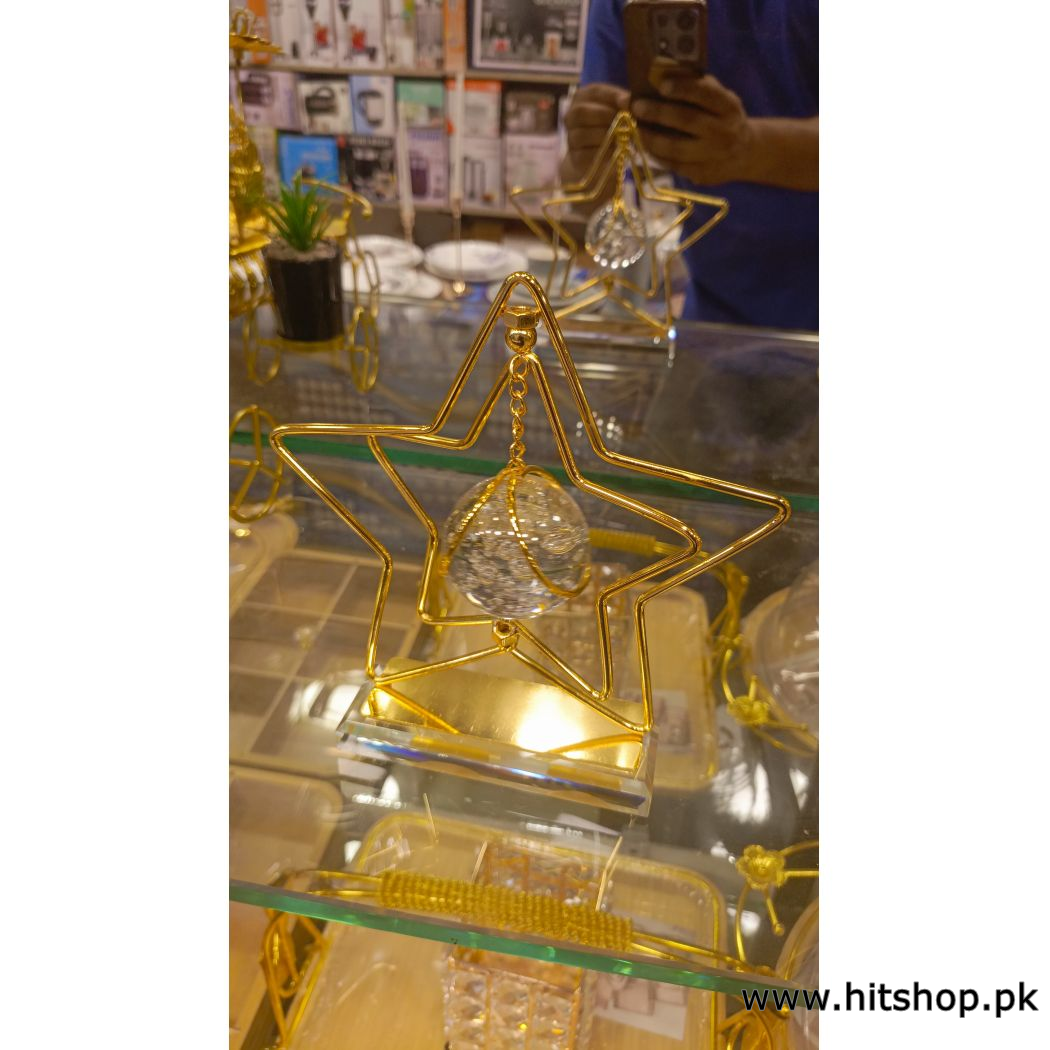 Golden Star Shape Crystal Ball decoration